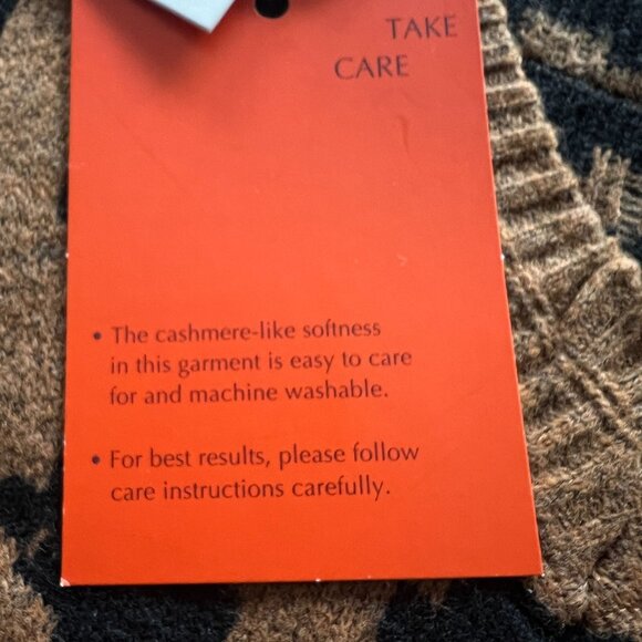 Knox Rose Women's V-Neck Pullover Sweater Camel Brown Size XXL - Picture 4 of 7